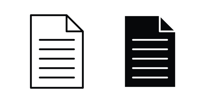 Document icon pack vectors for graphic projects.