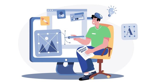 Graphic Design Creative Workflow Designer Animation