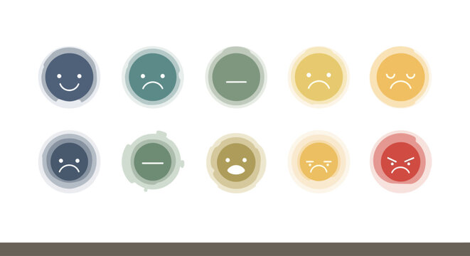 Vector Set of Facial Expression Emojis