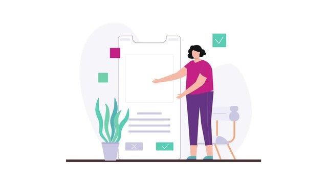 Mobile App Form Submission UI UX Animation