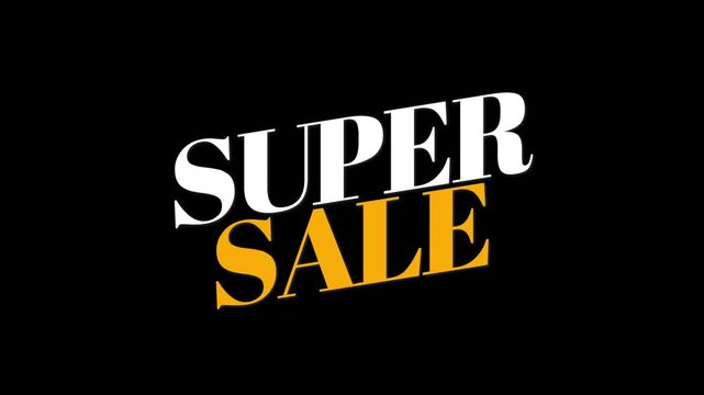 super sale pop up animation video. Suitable for video end screen