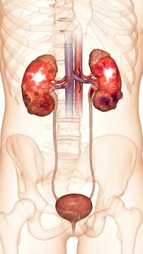Renal system malady: kidney illness, disease state, renal ailment, organ disorder, urinary tract, internal structure, health problem, human anatomy, medical concept, body process.