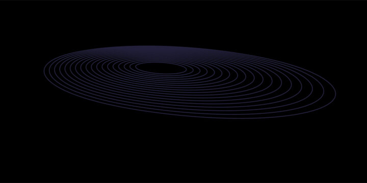 Radio Wave illustration effects on Green Screen background. circle waves in white background.