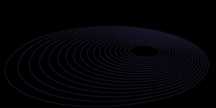 Radio Wave illustration effects on Green Screen background. circle waves in white background.