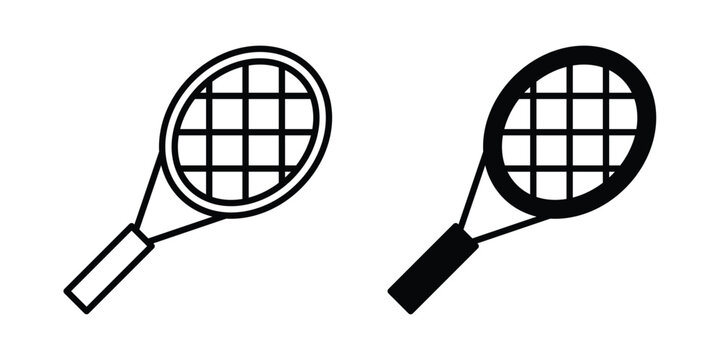 Racket icon pack vectors for graphic projects.