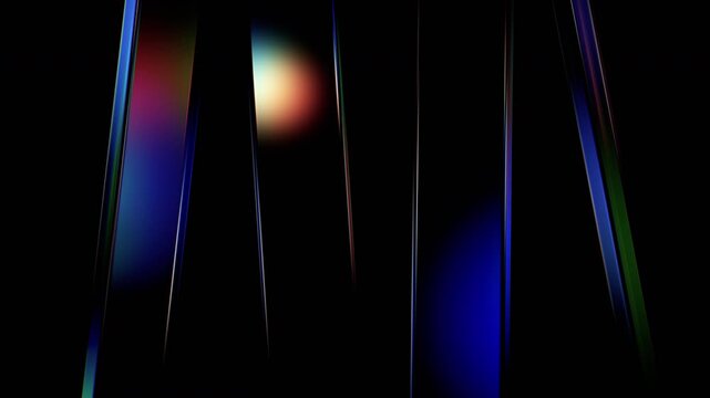 Abstract rotating glass shapes, 4k seamless loop 3d animation