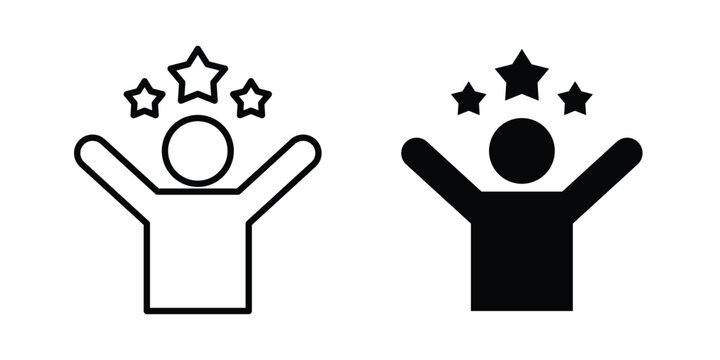 Success icon pack vectors for graphic projects.