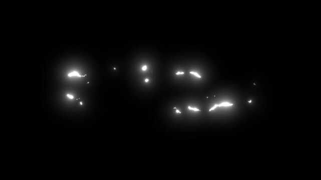 Cartoon flash splash thunder animation with liquid energy burst, glowing star particles, dynamic motion effect and playful explosion style on black background in ultra HD 4K
