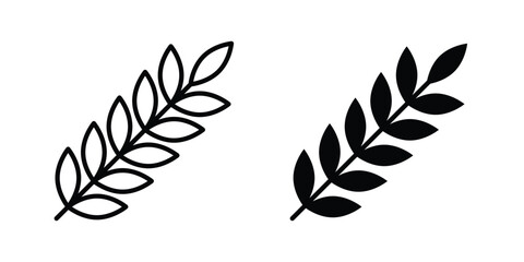 Wheat icon pack vectors for graphic projects. © Bell