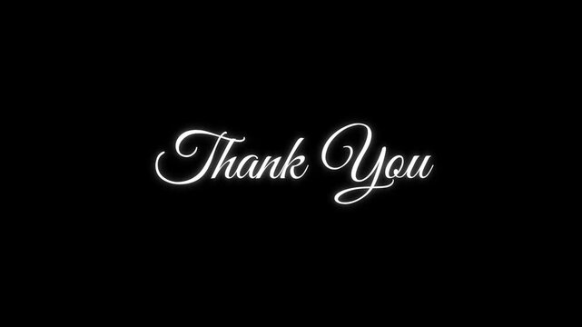 Thank you Script motion video. Suitable for video end screen for your company