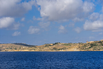 Naklejka premium Gozo Island Landscape In Malta