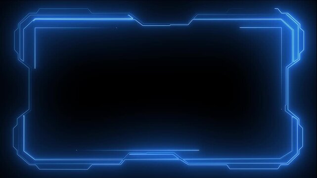 Abstract technology Hud frame background. Computer interface Hud motion texture. futuristic pattern for modern . 4k motion video. Technology HUD Loop Animation. Frame border element. HUD viewfinder