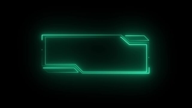 neon rectangular frames with shining effects on dark background. Square box with bright neon lines. neon box pattern. neon pink lights wiggle on black background.