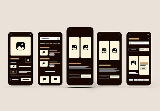 Mobile App Wireframe Template