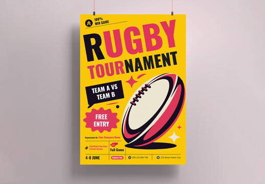 Rugby Tournament Poster