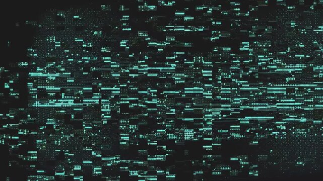 Cyberpunk Glitch Background Loop Psychedelic Digital Distortion