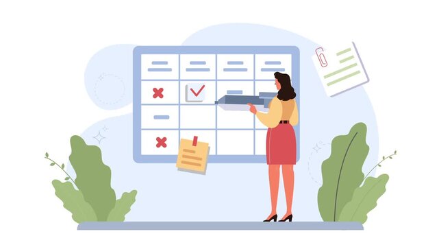 HR Planning and Task Management Animation