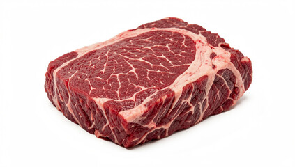 Obraz premium A delicious grilled beef steak sitting on a white plate, ready to serve.