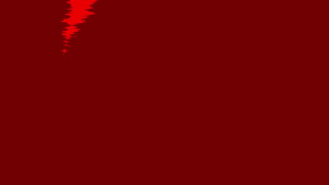 Abstract red shape transition animation in 4K dynamic featuring fluid motion