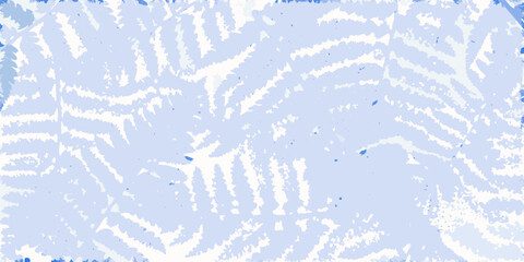 delicate fern frond arrangement with stippled texture © Titul