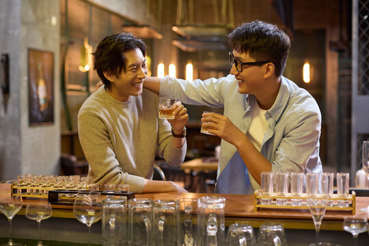 After a long day at work, the team hits the bar to unwind
