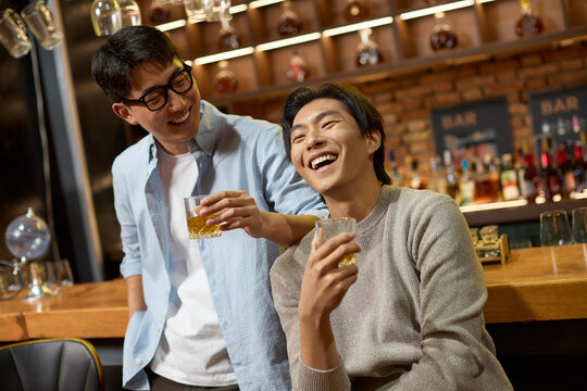After a long day at work, the team hits the bar to unwind