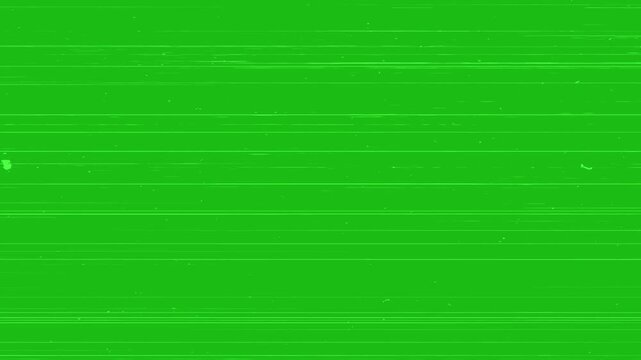Green screen background with old film grain and scratches effect