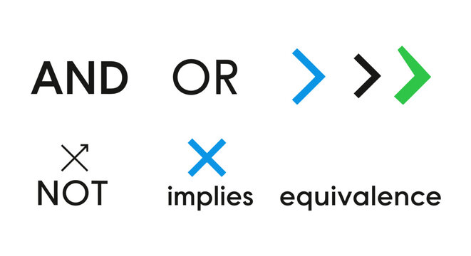 Logical Operators Symbols And Or Not.