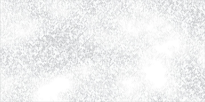 Vintage digital print effect background with monochrome white and grey dither.