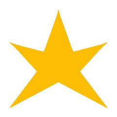 Obraz premium golden star on white background