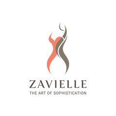Fototapeta premium Zavielle Logo Design Sophistication Art.