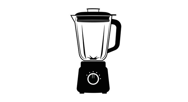 blender silhouette on white background high quality professional