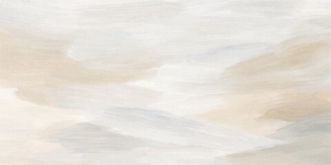 Soft brushstrokes in muted tones of gray and tan blend together in this image, creating a sense of serene aesthetic appeal, with an abstract impressionistic art. © Queality Full