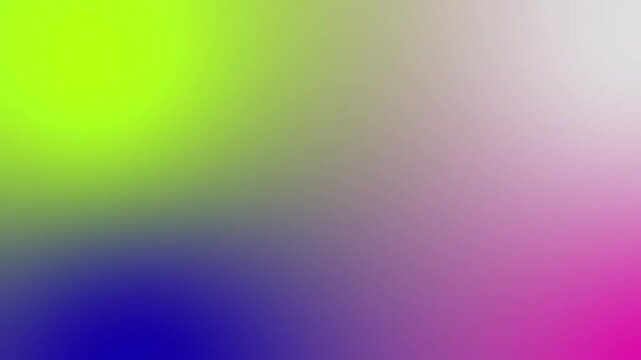 Vibrant color gradient transitions softly blend hues. Smooth transitions flow from green to pink to blue without abrupt cuts