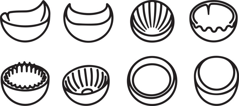 Emoticon faces icons vector collection smiling and neutral faces Vector