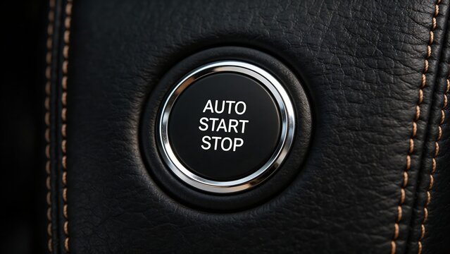 Car engine start stop button