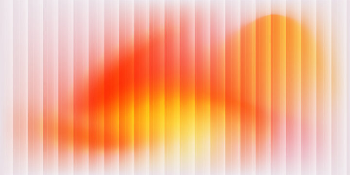Ripple glass texture background, vertical ribbed gradient, soft blurred center. Modern abstract distortion surface, vector illustration