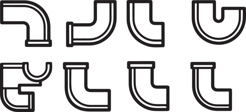 Black bold letters and numbers symbol set vector illustration Vector