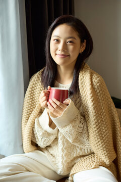 Cozy afternoon with a hot drink