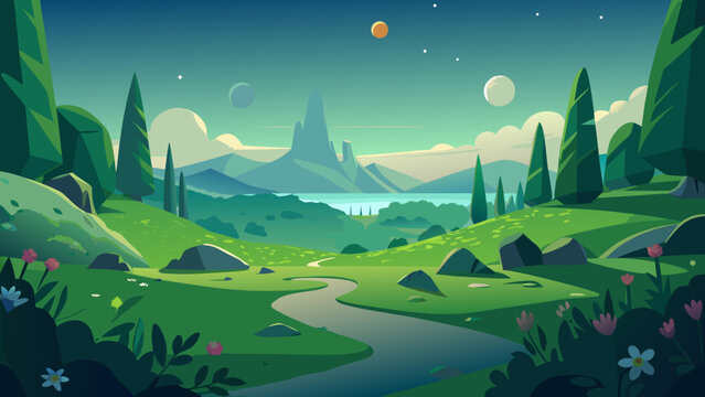 vector, graphics, observatory, night, stars, constellations, planets, magic, science, astrophysics, research, scientific discoveries, astrobiology, space, observations, celestial motion, sky