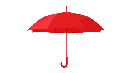 Obraz premium Red Umbrella Open in Air.