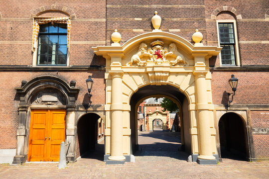 Grenadierspoort at Binnenhof in Hague, Netherlands