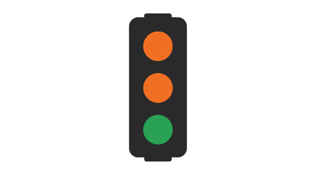 Traffic Light with Green Light On.