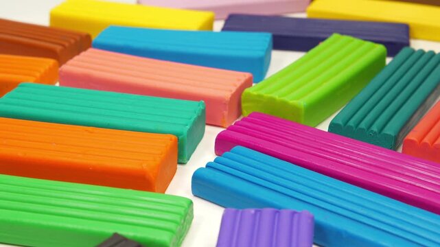 Fun plasticine ready for shaping imaginative and colorful objects in creative play sessions