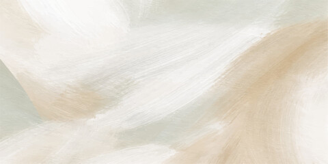 Obraz premium Soft abstract artwork presents a captivating dance of delicate brushstrokes and ethereal colors. Subtle shades of ivory and beige blend harmoniously across the canvas.
