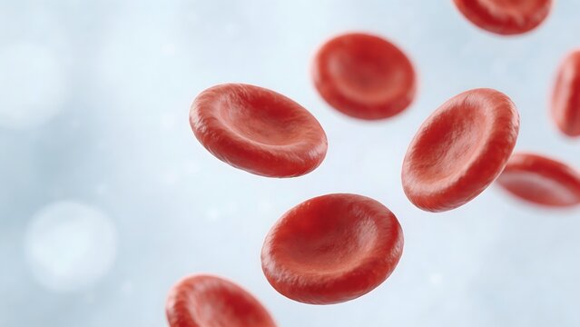 Red blood cells in suspension