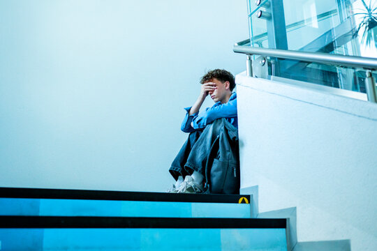 University student facing burnout and emotional distress after academic problems.