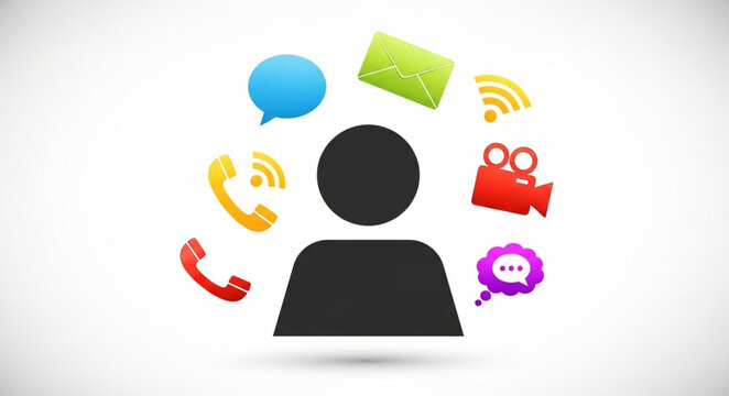 Person Using Digital Communication.
