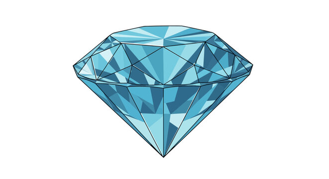 Large Blue Diamond Gemstone Jewelry.