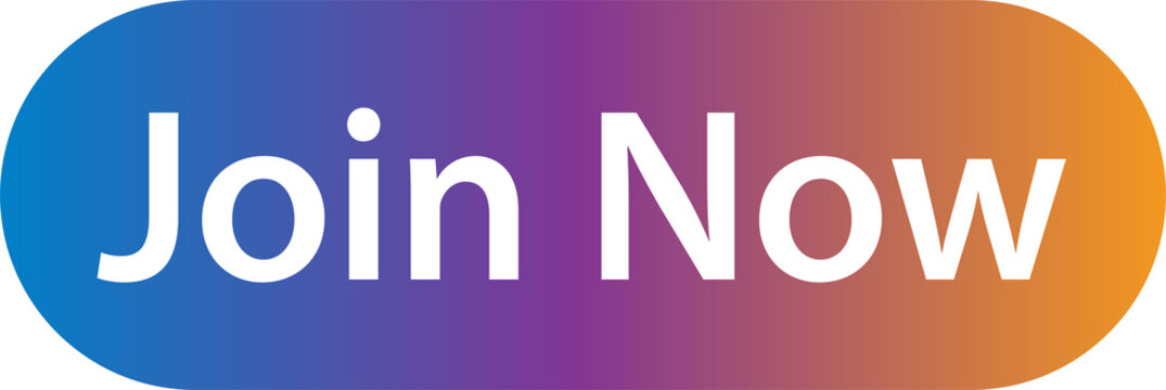 gradient call to action join now button isolated on transparent background